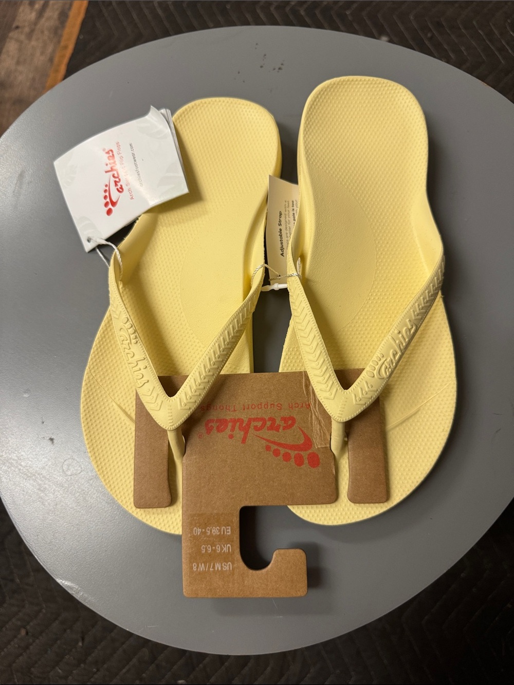 Women’s Archies Yellow Flip Flops